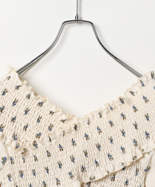 3.3 Field Trip （3.3フィールドトリップ）の「3.3 Field Trip／2WAYシャーリングブラウス（シャツ/ブラウス・レディース・ブラック/アイボリー・FREE）」の6枚目の写真