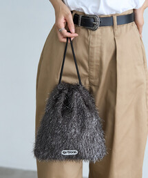 OUTDOOR PRODUCTS × FREAK'S STORE/アウトドアプロダクツ 別注 2WAY ラメファー巾着バッグ/ショルダーバッグ