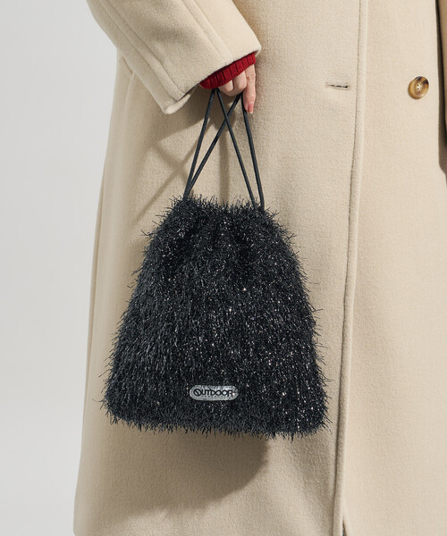 FREAK'S STORE(フリークスストア)の「OUTDOOR PRODUCTS × FREAK'S STORE/アウトドアプロダクツ 別注 2WAY ラメファー巾着バッグ/ショルダーバッグ(ショルダーバッグ・レディース・ブラック/グレー/ナチュラル・ONE SIZE)」の19枚目の写真