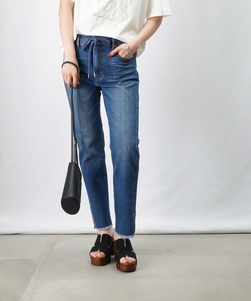 LUCA/LADY LUCK LUCA(ルカ/レディラックルカ)の「LC/LLL デニムドロストパンツ(デニムパンツ・レディース・ホワイト/インディゴブルー/ブラック・36/38)」の15枚目の写真
