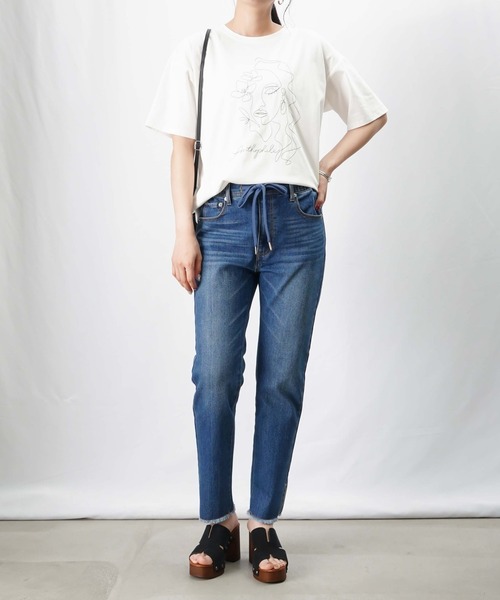 LUCA/LADY LUCK LUCA(ルカ/レディラックルカ)の「LC/LLL デニムドロストパンツ(デニムパンツ・レディース・ホワイト/インディゴブルー/ブラック・36/38)」の17枚目の写真