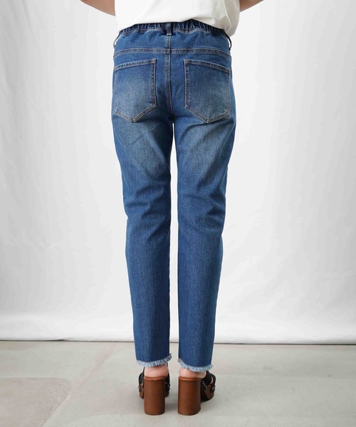 LUCA/LADY LUCK LUCA(ルカ/レディラックルカ)の「LC/LLL デニムドロストパンツ(デニムパンツ・レディース・ホワイト/インディゴブルー/ブラック・36/38)」の12枚目の写真