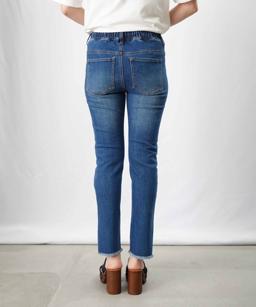 LUCA/LADY LUCK LUCA(ルカ/レディラックルカ)の「LC/LLL デニムドロストパンツ(デニムパンツ・レディース・ホワイト/インディゴブルー/ブラック・36/38)」の6枚目の写真