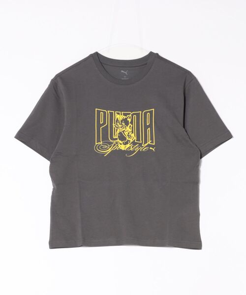 tシャツ PUMA ウェア プーマウェア W GRAPHIC KITTEN RELAXED TEE ショートスリーブ 634132 02WH レディー PUMA tシャツ ウェア プーマウェア W GRAPHIC KITTEN RELAXED