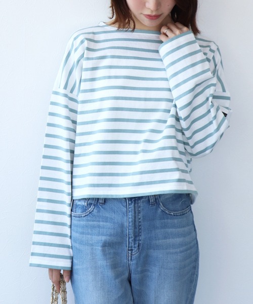 セール】PETIT COPAIN COURTボーダーショートトップス【Le minor