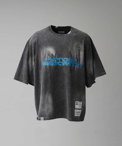 MAISON SPECIAL（メゾンスペシャル）の「【Hypnose Association for MAISON SPECIAL】「Eagle」Prime-Over Crew Neck T-Shirt/イーグルプライムオーバークルーネックTシャツ（Tシャツ/カットソー・メンズ・ブラック/ライトグレー・2/1）」の20枚目の写真
