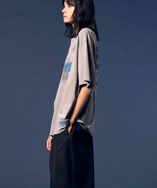 MAISON SPECIAL（メゾンスペシャル）の「【Hypnose Association for MAISON SPECIAL】「Eagle」Prime-Over Crew Neck T-Shirt/イーグルプライムオーバークルーネックTシャツ（Tシャツ/カットソー・メンズ・ブラック/ライトグレー・2/1）」の18枚目の写真