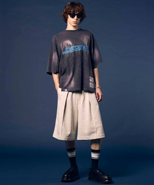 MAISON SPECIAL（メゾンスペシャル）の「【Hypnose Association for MAISON SPECIAL】「Eagle」Prime-Over Crew Neck T-Shirt/イーグルプライムオーバークルーネックTシャツ（Tシャツ/カットソー・メンズ・ブラック/ライトグレー・2/1）」の15枚目の写真