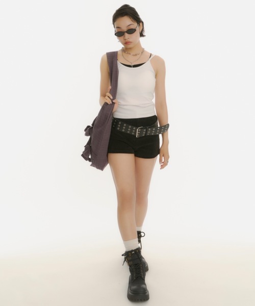 DTYYPE(ドタイプ)の「チェック柄リボンショルダーバッグ(ショルダーバッグ・レディース・パープル/ブラック・FREE)」の14枚目の写真