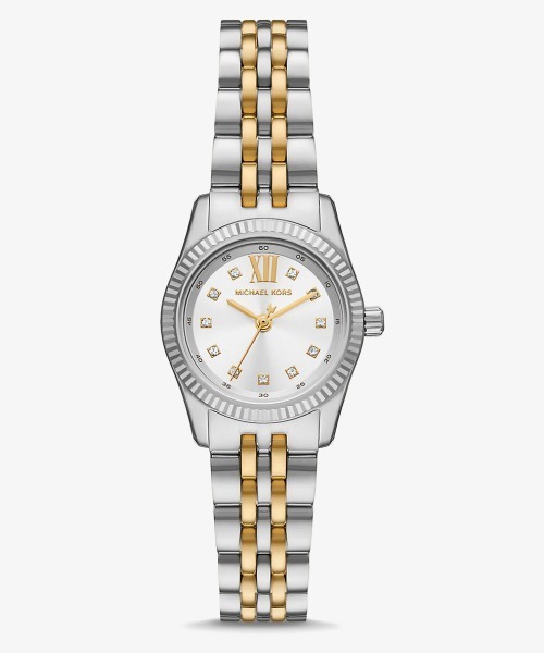 MICHAEL KORS(マイケルコース)の「PETITE LEXINGTON パヴェ ツートーン ウォッチ(アナログ腕時計・レディース・その他・FREE)」の1枚目の写真