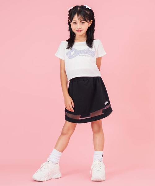 ANAP kids（アナップキッズ）の「オフショル見えトップス×フレアスカート セット（Tシャツ/カットソー・キッズ・ラベンダー/ホワイト・130cm/120cm/110cm）」の20枚目の写真