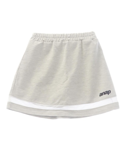 ANAP kids（アナップキッズ）の「オフショル見えトップス×フレアスカート セット（Tシャツ/カットソー・キッズ・ラベンダー/ホワイト・130cm/120cm/110cm）」の7枚目の写真