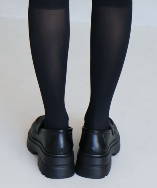 VIVIAN（ヴィヴィアン）の「厚底シンプルコインローファー（ローファー・レディース・ダークブラウン/ブラック・S/M/L/LL）」の4枚目の写真