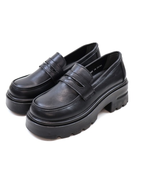 VIVIAN（ヴィヴィアン）の「厚底シンプルコインローファー（ローファー・レディース・ダークブラウン/ブラック・S/M/L/LL）」の15枚目の写真