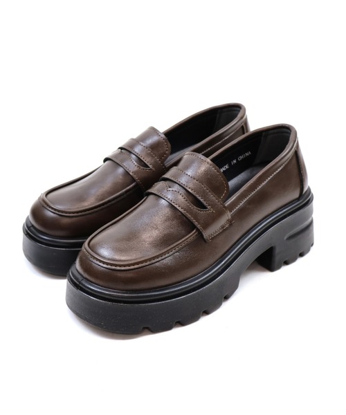 VIVIAN（ヴィヴィアン）の「厚底シンプルコインローファー（ローファー・レディース・ダークブラウン/ブラック・S/M/L/LL）」の16枚目の写真