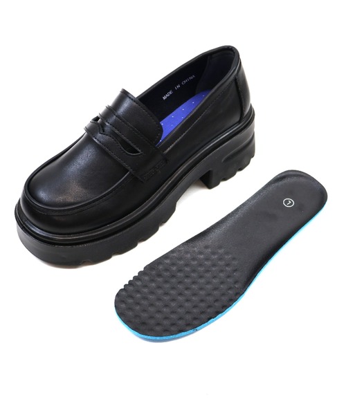 VIVIAN（ヴィヴィアン）の「厚底シンプルコインローファー（ローファー・レディース・ダークブラウン/ブラック・S/M/L/LL）」の22枚目の写真