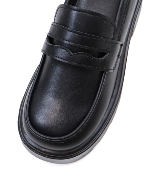 VIVIAN（ヴィヴィアン）の「厚底シンプルコインローファー（ローファー・レディース・ダークブラウン/ブラック・S/M/L/LL）」の21枚目の写真