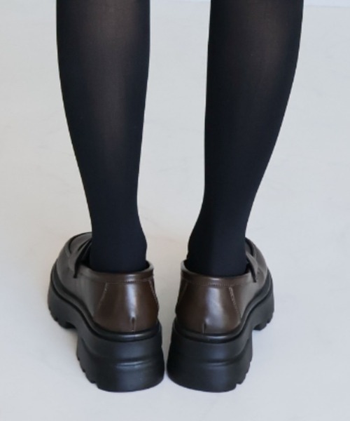 VIVIAN（ヴィヴィアン）の「厚底シンプルコインローファー（ローファー・レディース・ダークブラウン/ブラック・S/M/L/LL）」の10枚目の写真