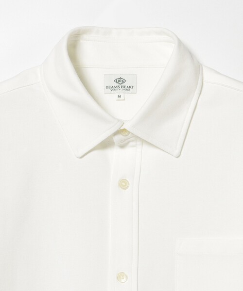 BEAMS HEART（ビームスハート）の「ライトポンチ ジャージ ソリッド シャツ 25AW（シャツ/ブラウス・メンズ・ホワイト/ネイビー/ブラック系その他4・SMALL/X-LARGE/MEDIUM/LARGE）」の4枚目の写真