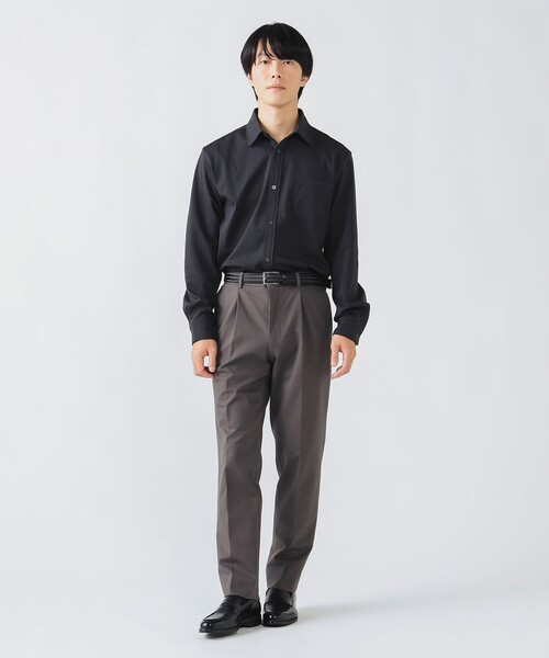BEAMS HEART（ビームスハート）の「ライトポンチ ジャージ ソリッド シャツ 25AW（シャツ/ブラウス・メンズ・ホワイト/ネイビー/ブラック系その他4・SMALL/X-LARGE/MEDIUM/LARGE）」の22枚目の写真