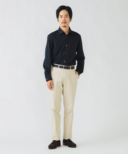 BEAMS HEART（ビームスハート）の「ライトポンチ ジャージ ソリッド シャツ 25AW（シャツ/ブラウス・メンズ・ホワイト/ネイビー/ブラック系その他4・SMALL/X-LARGE/MEDIUM/LARGE）」の12枚目の写真