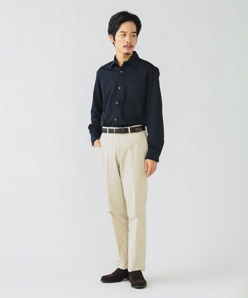 BEAMS HEART（ビームスハート）の「ライトポンチ ジャージ ソリッド シャツ 25AW（シャツ/ブラウス・メンズ・ホワイト/ネイビー/ブラック系その他4・SMALL/X-LARGE/MEDIUM/LARGE）」の13枚目の写真