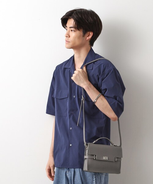 THE SHOP TK （ザ ショップ ティーケー ）の「2WAYミニショルダーバッグ【軽量】（ショルダーバッグ・メンズ・チャコールグレー/ブラック・00）」の5枚目の写真