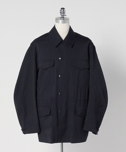 LOEFF＞ウールギャバ フィールド ジャケット UNISEX（ミリタリー