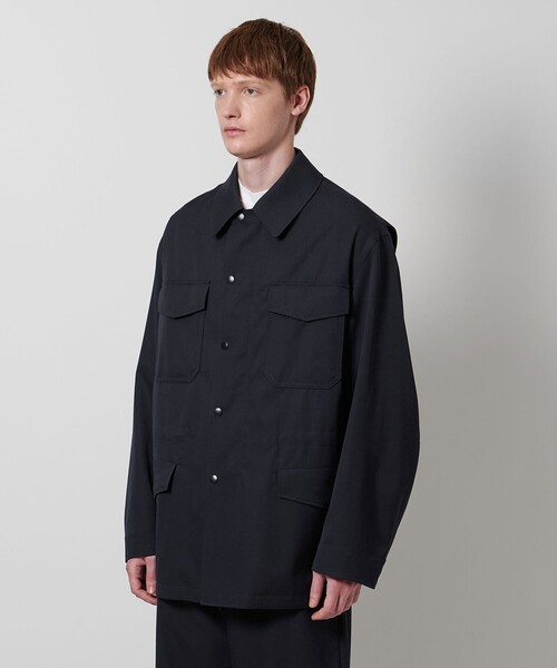 LOEFF＞ウールギャバ フィールド ジャケット UNISEX（ミリタリー