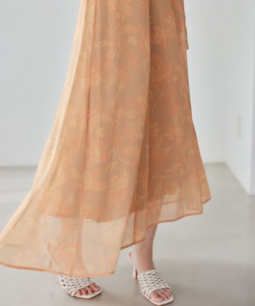 Andemiu(アンデミュウ)の「エスニックフラワーノースリーブワンピース579682(ワンピース・レディース・ブラウン/オレンジ・FREE)」の15枚目の写真