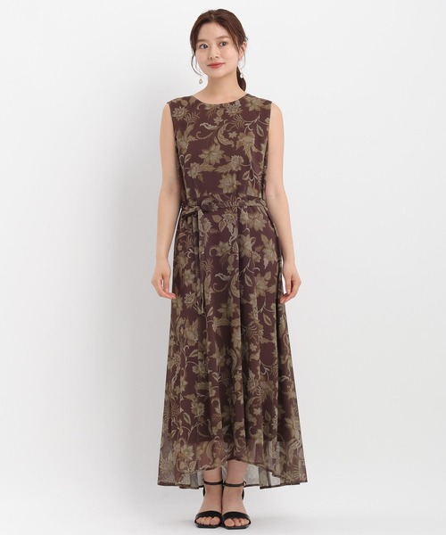 Andemiu(アンデミュウ)の「エスニックフラワーノースリーブワンピース579682(ワンピース・レディース・ブラウン/オレンジ・FREE)」の19枚目の写真