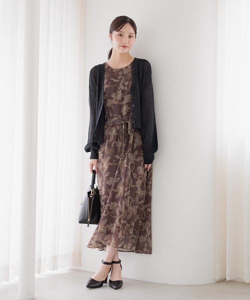 Andemiu(アンデミュウ)の「エスニックフラワーノースリーブワンピース579682(ワンピース・レディース・ブラウン/オレンジ・FREE)」の22枚目の写真