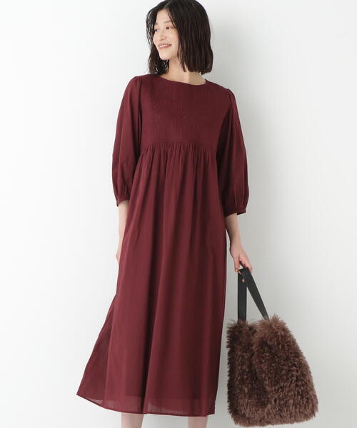 ヒューマンウーマン（human woman）/◆インドコットンボイルキルティングドッキングワンピース human woman（ヒューマンウーマン）の「◇インドコットンボイル