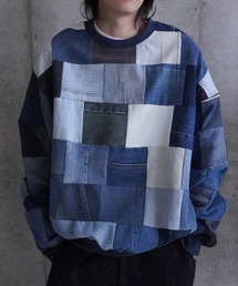 G.V.G.V.（ジーヴィージーヴィー）の「PATCHWORK DENIM TOP（その他トップス）」