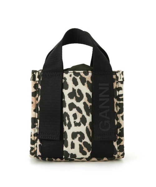 GANNI（ガニー）の「GANNI 別注 Recycled tech Mini Tote（ショルダーバッグ・レディース・ネイビー/ベージュ系その他・FREE）」の12枚目の写真