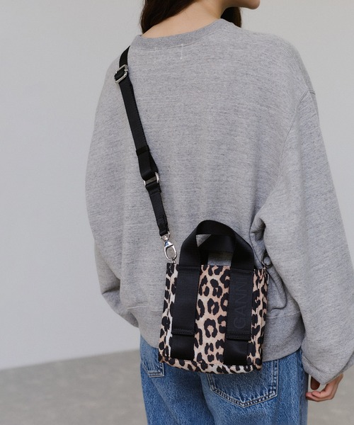 【GANNI】Recycled tech Mini Tote Ganni Tech Small Recycled Mini Tote Bag | 免邮