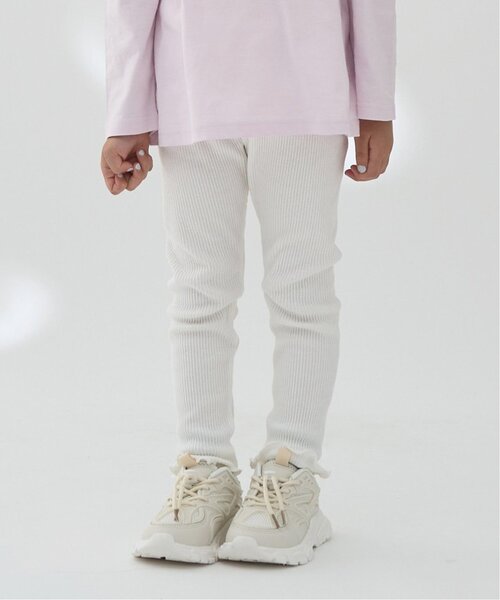 Lycee mine(リセマイン)の「メローシンプルレギンス(レギンス/スパッツ・キッズ・グレイッシュベージュ/キャメル/ミント/エンジ/マルチ/ブラック/アイボリー/トップグレー・150cm/110cm/120cm/100cm/130cm/140cm)」の1枚目の写真