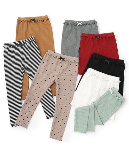 Lycee mine(リセマイン)の「メローシンプルレギンス(レギンス/スパッツ・キッズ・グレイッシュベージュ/キャメル/ミント/エンジ/マルチ/ブラック/アイボリー/トップグレー・150cm/110cm/120cm/100cm/130cm/140cm)」の20枚目の写真