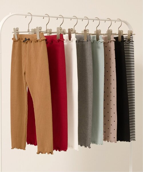 Lycee mine(リセマイン)の「メローシンプルレギンス(レギンス/スパッツ・キッズ・グレイッシュベージュ/キャメル/ミント/エンジ/マルチ/ブラック/アイボリー/トップグレー・150cm/110cm/120cm/100cm/130cm/140cm)」の21枚目の写真