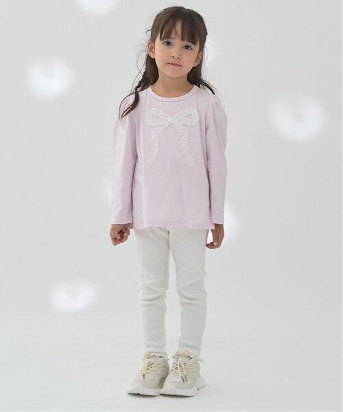 Lycee mine(リセマイン)の「メローシンプルレギンス(レギンス/スパッツ・キッズ・グレイッシュベージュ/キャメル/ミント/エンジ/マルチ/ブラック/アイボリー/トップグレー・150cm/110cm/120cm/100cm/130cm/140cm)」の9枚目の写真