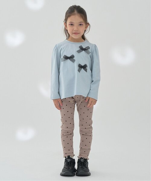 Lycee mine(リセマイン)の「メローシンプルレギンス(レギンス/スパッツ・キッズ・グレイッシュベージュ/キャメル/ミント/エンジ/マルチ/ブラック/アイボリー/トップグレー・150cm/110cm/120cm/100cm/130cm/140cm)」の11枚目の写真