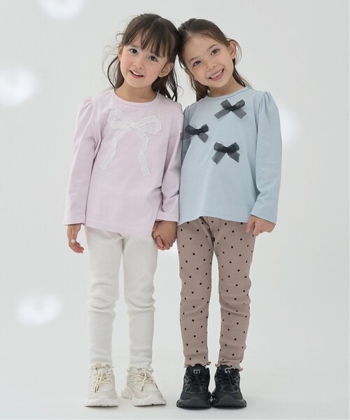 Lycee mine(リセマイン)の「メローシンプルレギンス(レギンス/スパッツ・キッズ・グレイッシュベージュ/キャメル/ミント/エンジ/マルチ/ブラック/アイボリー/トップグレー・150cm/110cm/120cm/100cm/130cm/140cm)」の13枚目の写真