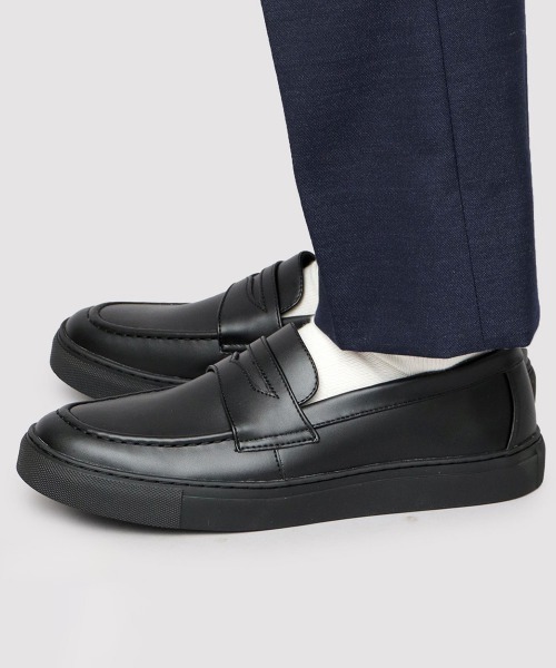 BACKYARD FAMILY（バックヤードファミリー）の「glabella COIN LOAFER SNEAKERS（ローファー・メンズ・ブラック系2/ブラック系1・25cm/26cm/27cm）」の4枚目の写真