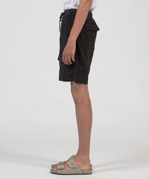 JAMES PERSE(ジェームスパース)の「リネンブレンド ショーツ MLIM4316(その他パンツ・メンズ・カーキ/ブラック・1/2)」の5枚目の写真