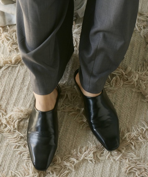 Libra Cue（リブラ キュー）の「ソフトクッションバブーシュ（スリッポン・レディース・ブラック/ブラウン・LARGE/MEDIUM）」の12枚目の写真