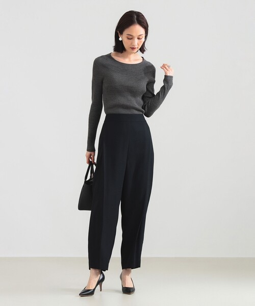 Demi-Luxe BEAMS（デミルクス ビームス）の「【1/9再値下げ】ポリエステル ウール カーヴィーパンツ（その他パンツ・レディース・ブラック/ブルー・38/36）」の16枚目の写真