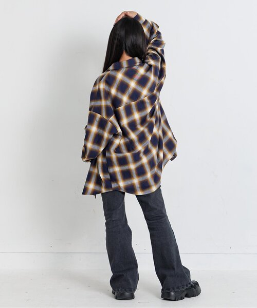BIGチェックシャツ（シャツ/ブラウス）｜algy（アルジー）の