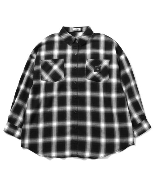 algy（アルジー）の「BIGチェックシャツ（シャツ/ブラウス・キッズ・ブラック/イエロー・SMALL/X-SMALL/XX-SMALL/MEDIUM）」の12枚目の写真
