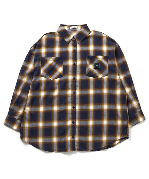 algy（アルジー）の「BIGチェックシャツ（シャツ/ブラウス・キッズ・ブラック/イエロー・SMALL/X-SMALL/XX-SMALL/MEDIUM）」の13枚目の写真