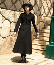 Ranerrh（ラネリ）の「ジョーゼットフォーマルAラインドレス【喪服・礼服】【入卒式・結婚式】【オフィス/ビジネスにも使える】【秋冬用】（スーツセット）」